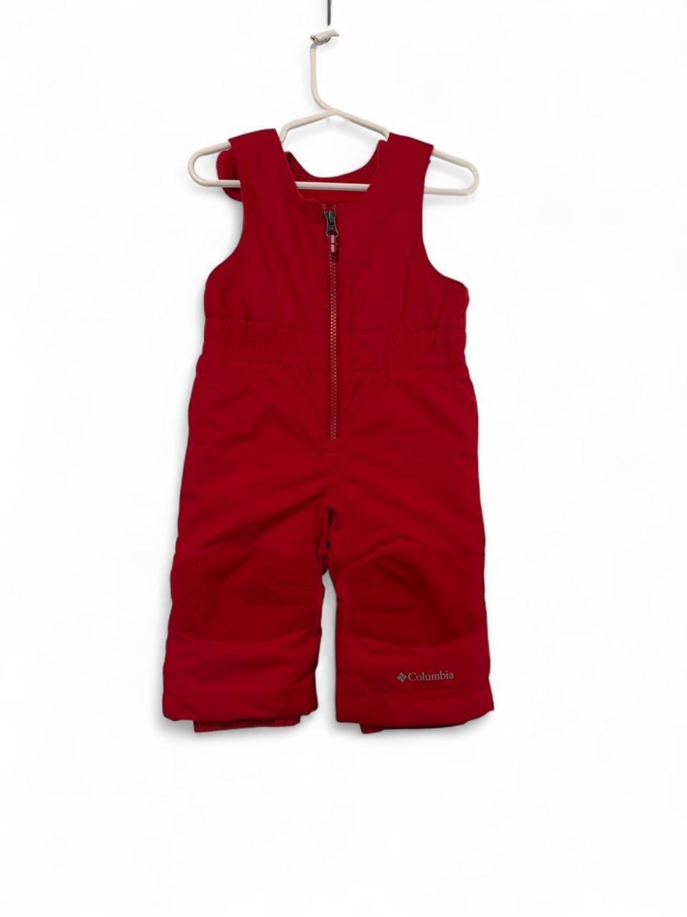 Columbia Red Kids Snow Overalls - Front Zip Snow Bib